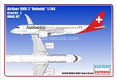 1:144 Сборная модель Авиалайнер EMB 190E2 HELVETIC AIRWAYS - 144152-2