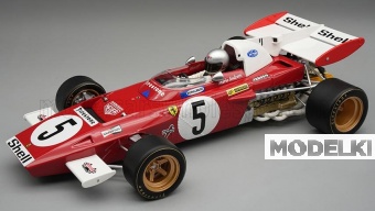 1:18 FERRARI F1 312b2 N 5 German Gp (with Pilot Figure) (1971) Mario Andretti - Con Vetrina - With Showcase, Red White - TMD18-315A