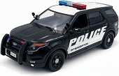 1:18 Ford Police Interceptor Utility-Promo 2015, black / white - 73540bk
