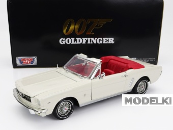 1:18 FORD Mustang Cabriolet Open (1964) - James Bond 007 - Goldfinger - Missione Goldfinger, White - 79833
