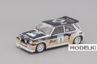 1:18 RENAULT 5 Maxi Turbo Diac #1, black / beige / white - RALLYC078