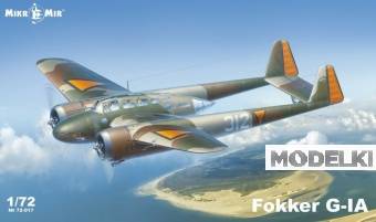 1:72 Сборная модель Самолет Fokker G-1A - 72-017