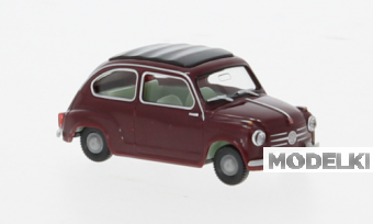 1:87 FIAT 600, dunkelrot - WIK009908