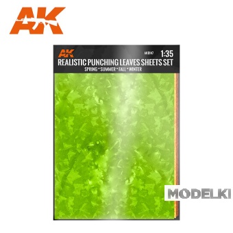 PUNCHING LEAVES SHEETS SET (4 units of A4-size sheets) - AK8147