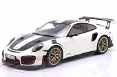 1:12 PORSCHE 911 (991 II) GT2 RS, white / black with golden rims - GT535C