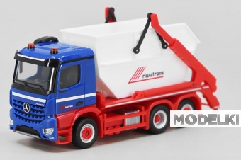 1:87 MERCEDES-BENZ  Arocs M контейнеровоз, сине-красный - 956604