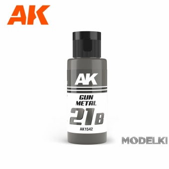 Краска акриловая Dual Exo 21B - Gun Metal, 60ml - AK1542