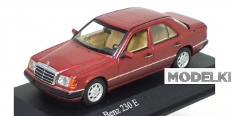 1:43 (Б/У) MERCEDES-BENZ 230 E W124 (1991), red met - 400037001-X1