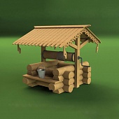 1:72 Сборная модель Деревенский колодец - 1206