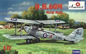 1:72 Сборная модель Британский учебно-тренировочный самолет De Havilland DH.60M Metal Moth - 72282