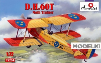 1:72 Сборная модель Британский учебно-тренировочный самолет De Havilland DH.60T Moth Trainer - 72284