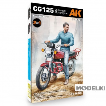 1:35 Сборная модель Японский мотоцикл HONDA CG125 - AK35027