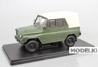 1:24 (Б/У) УАЗ-469Б, Легендарные Советские Автомобили 16, зеленый - LSA016-X2