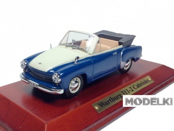 1:43 WARTBURG 311-2 Cabriolet, blue / cream - 7130102