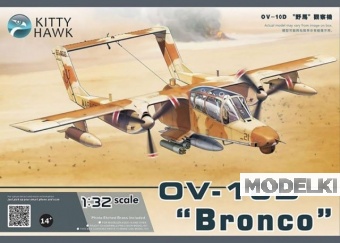 1:32 Сборная модель Американский легкий штурмовик North American OV-10D Bronco 'Desert Storm' - KH32003