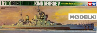 1:700 Сборная модель Battleship King George V (British) - 77525