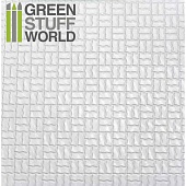 Пластиковый лист с текстурой изогнутые смещения А4 2х5 мм / ABS Plasticard - OFFSET CURVED Textured Sheet - A4 - 1115