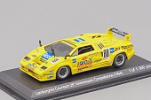 1:43 (Б/У) LAMBORGHINI Countach Competizione 25th Anniversary No.88 T.Wada/S.Ikezawa Rain-X (1994), yellow - WB515-X1