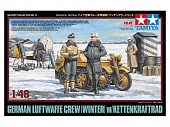 1:48 Сборная модель Немецкие офицеры и солдаты люфтваффе в зимней форме - 32412