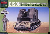 1:35 Сборная модель Немецкая штурмовая гаубица Bison sIG 33 auf Pz.Kpfw I - 3508