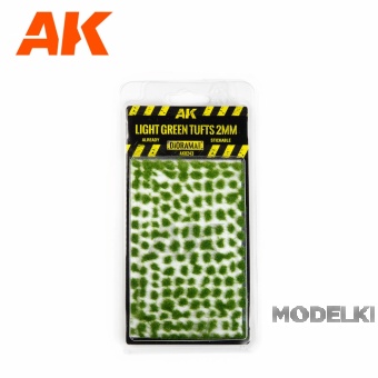 1:35 LIGHT GREEN TUFTS 2MM - AK8243