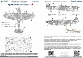 1:48 Маска окрасочная Spitfire Mk.IX - XVIII -camouflage А - M48010