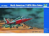 1:72 Сборная модель Американский истребитель-бомбардировщик North American F-107A Ultra Sabre - 01605