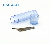 Мини-сверло HSS 4241 титановое покрытие d 0,46-0,51 мм 10 шт. - 42255