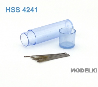 Мини-сверло HSS 4241 титановое покрытие d 0,46-0,51 мм 10 шт. - 42255
