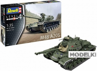 1:35 Сборная модель Танк M48 A2CG - 03287
