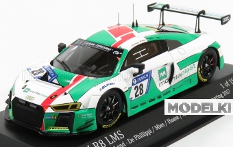 1:43 AUDI R8 LMS AUDI SPORT Team №28 24h Nurburgring De Phillippi - Mies - Haase - Kaffer (2017), white / green - 437171728