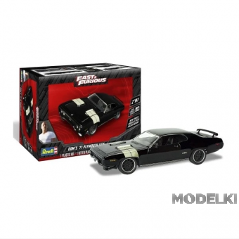 1:24 Сборная модель Plymouth GTX 1971 Fast & Furious из к/ф 'Форсаж' - 14477