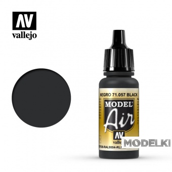 Краска акриловая `Model Air` Черный / Black - 71057