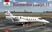 1:72 Сборная модель Канадский пассажирский самолет Bombardier Learjet 55 - 72347