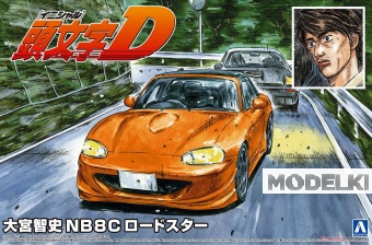 1:24 Сборная модель Initial D - Omiya Satoshi NB8C Roadster Scale Model Kit #16 - 06418