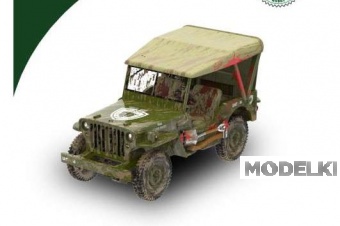 1:64 Willys MB Jeep, Zombie Tribute with Gravestone Accessory *Halloween Monster Edition* (1940), green - 30565A