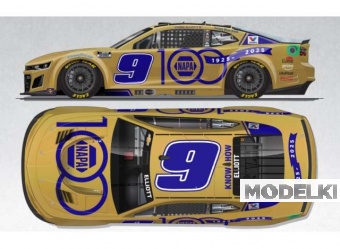 1:64 Chevrolet #9 Chase Elliott *NAPA 100th Anniversary*, gold/blue 2025 - CX92565NANCL