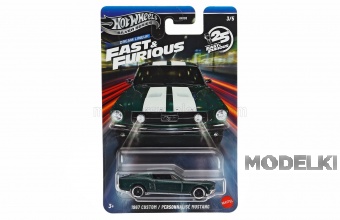 1:64 FORD Sean's Mustang Coupe (1967) - Fast & Furious - Tokyo Drift, Green Met - XNR88-979N-JNK49