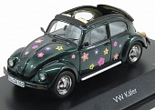 1:43 VOLKSWAGEN Beetle Kafer Blumen Cabriolet Open (1958), Green Met - 450389500
