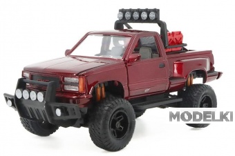 1:24 GMC Sierra GT Pick-Up (1992), dark red - 79136-RED
