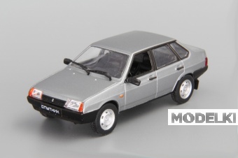 1:43 Волжский 21099 Спутник, Автолегенды СССР 56, темно-серый - AL056