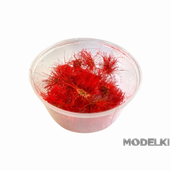 Кочки травы неоновые, красные, 12 мм, 25 шт. - kn13