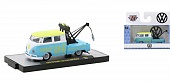 1:64 VOLKSWAGEN Double Cab Truck (1960), blue/white/yellow - R842409