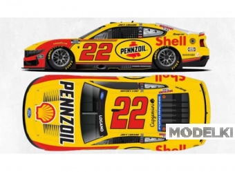 1:64 Ford Mustang #22 Joey Logano *Shell-Pennzoil*, yellow/red 2026 - C222661SHPJL