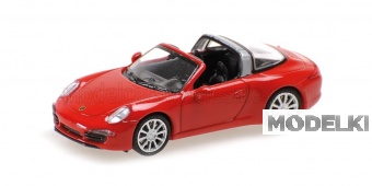 1:87 PORSCHE 911 991 Targa Cabriolet Open (2014), Red - 870068041