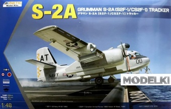 1:48 Сборная модель S-2A Tracker (S2F-1/CS2F-1) Американский палубный самолёт дальнего радиолокационного обнаружения и управления (ДРЛОиУ) - K48039