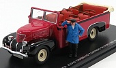 1:43 ROCHET-SCHNEIDER 23000 Chaboud Torpedo Ouvert Autobus Open (1937), Red Black - PE317