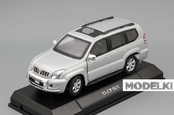 1:24 (Уценка!) TOYOTA Land Cruiser Prado SUV, silver - 125-004-Z3