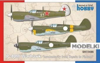 1:72 Сборная модель P-40M Warhawk 'Involuntarily From Russia To Finland' - SH72486