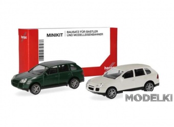 1:87 PORSCHE Cayenne Turbo, (MINIkit 2x), green / white - 012836-002